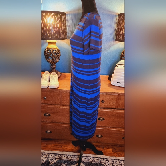 GAP Striped Midi Knit Dress Size M - Picture 5 of 10